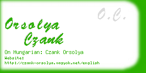 orsolya czank business card